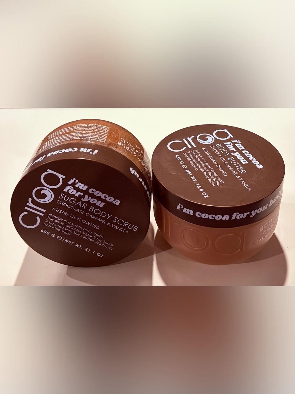 CIROA I’m Cocoa For You BODY BUTTER & BODY SCRUB DUO Set NEW!